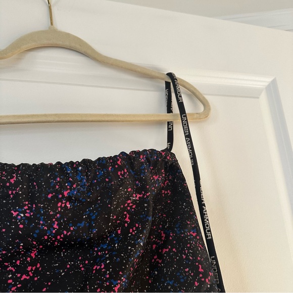 Under Armour Sackpack Cinch Gym Bag Black Pink Blue Splatter Print - Picture 10 of 10